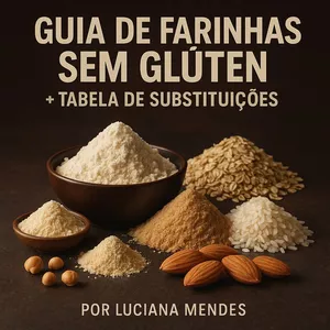 Imagem de capa para o Curso online Guia de Farinhas Sem Gluten &amp; Tabela de Substituições