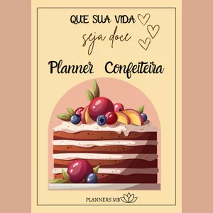 Imagem de capa para o Ebook Planner Confeiteira(o)