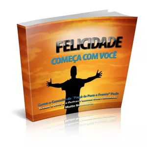 Imagem de capa para o Ebook A felicidade começa com você.
