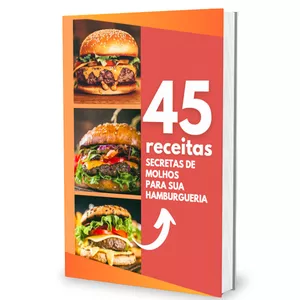 Imagem de capa para o Ebook E-book 45 Molhos para hamburgueria