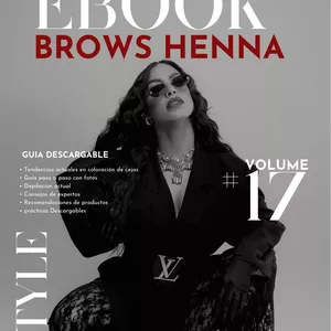Imagen de portada para Ebook Guía Experta en Diseño de Cejas con Henna – Versión Editable: Técnicas y Diseños Profesionales