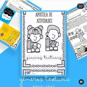 Imagem de capa para o Ebook Apostila gêneros textuais