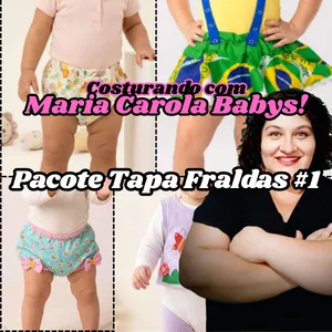 Imagem do curso Costurando com Maria Carola Babys - Pacote Tapa Fraldas #1
