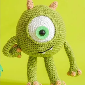Imagem de capa para o Ebook Amigurumi Mike Wazowski