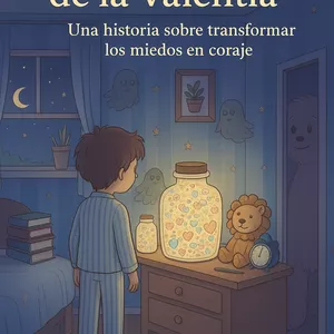 Imagen de portada para Ebook "Leo y el Frasco de la Valentía: Cuento Terapéutico para Gestionar Miedos Infantiles"
