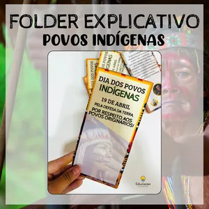Imagem de capa para o Ebook FOLDER EXPLICATIVO POVOS INDÍGENAS 