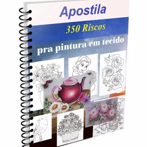 Imagem de capa para o Ebook APOSTILA DE RISCOS PARA PINTURA EM TECIDO
