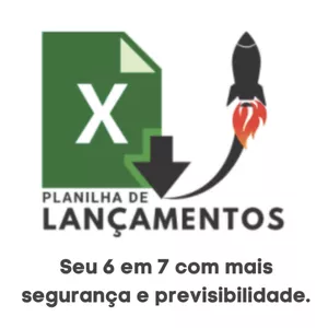 Imagem de capa para o Curso online Planilha de Lançamentos