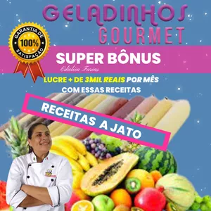Imagem de capa para o Ebook RECEITA DE GELADINHO GOURMET