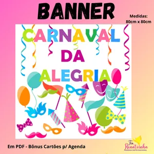 Imagem de capa para o Ebook Banner Carnaval 