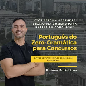 Imagem de capa para o Curso online Português do Zero: Gramática para Concursos