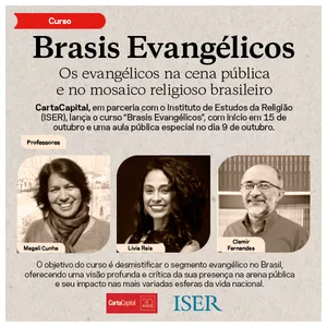 Imagem de capa para o Curso online Brasis Evangélicos: Os evangélicos na cena pública e no mosaico religioso brasileiro