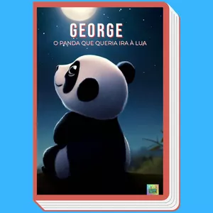 Imagem de capa para o Ebook George, o panda que queria ir à Lua.