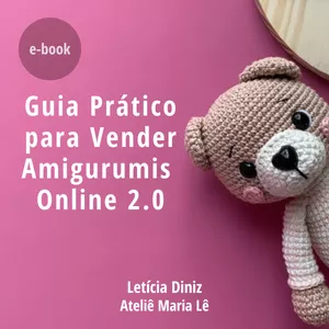 Imagem de capa para o Ebook e-book Guia da artesã no Instagram + bônus 