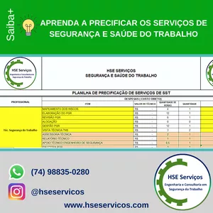 Imagem de capa para o Curso online Planilha de Precificação de Serviços de SST