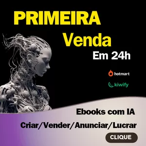 Imagem de capa para o Ebook Crie e Venda Seu eBook em 24 Horas com IA