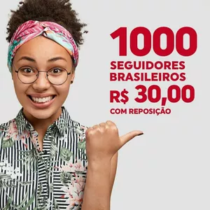 Imagem principal do produto 1k de Seguidores Brasileiros