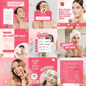 Imagem de capa para o Curso online Pack canva skincare