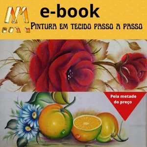 Imagem de capa para o Ebook E_Book Pintura em tecido passo a passo 