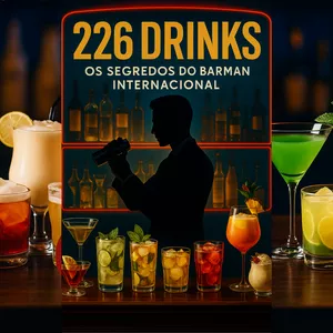 Imagem de capa para o Ebook 226 Drinks Os segredos do Bar man internacional 