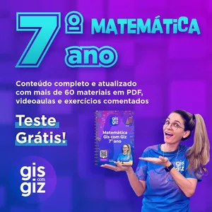 Imagem de capa para o Curso online Matemática 7º ano Gis com Giz