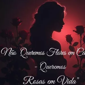 Imagem de capa para o Ebook Não queremos rosas em caixões Queremos rosas em vida
