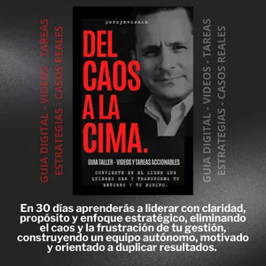 Imagen de portada para Curso online DEL CAOS A LA CIMA - GUIA/TALLER - E-BOOK