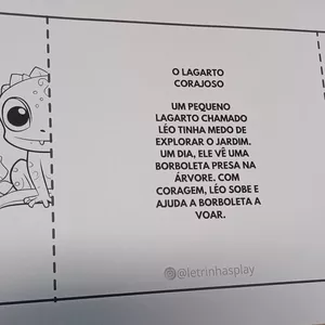 Imagem de capa para o Ebook O Lagarto Corajoso: Uma Aventura Educativa para Crianças