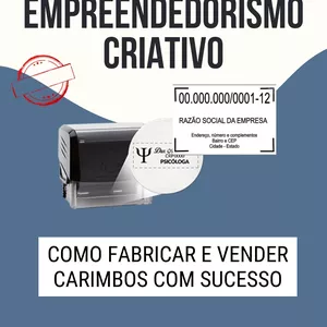 Imagem de capa para o Ebook Empreendedorismo Criativo - Como Fabricar e Vender Carimbos Com Sucesso