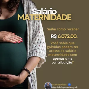 Imagem do curso COMO CONSEGUIR O SALÁRIO-MATERNIDADE