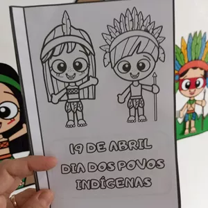 Imagem de capa para o Ebook Atividades e cocar dos povos indígenas 