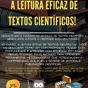 Imagem de capa para o Curso online A LEITURA EFICAZ DE TEXTOS CIENTÍFICOS! 