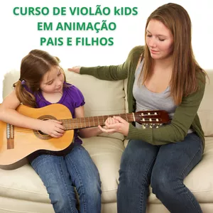 Curso Curso de violão animado para crianças Dedé e Sise