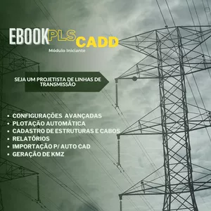 Imagem de capa para o Ebook Ebook PLS CADD - Módulo Iniciante