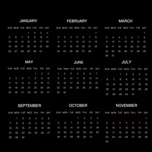 Imagen de portada para Ebook Template for canva, Elegant Calendar