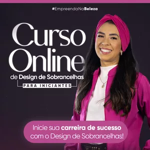 Imagem do curso Design de Sobrancelhas Para Iniciantes + E-book