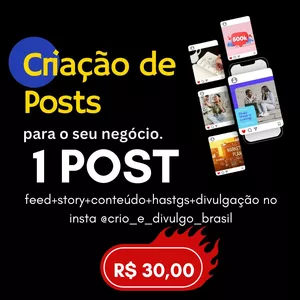 Imagem de capa para o Serviço online 1 POSTAGEM PRONTA PERSONALIZADA PRA VOCÊ COM CONTEÚDO E HASTAGS.