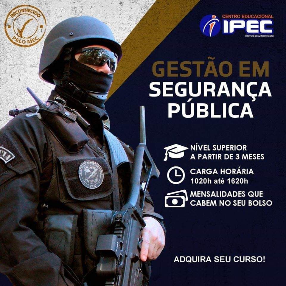 Imagem do curso Curso Superior Sequencial de Gestão em Segurança Pública