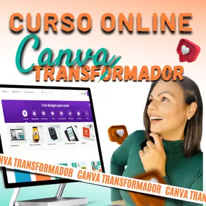 Imagem de capa para o Curso online Canva Transformador