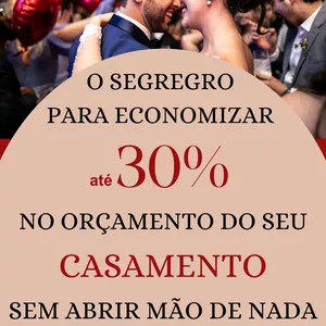 Imagem do curso Como economizar até 30% no  orçamento do seu casamento sem abrir mão de nada.
