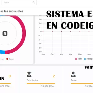 Imagen de portada para Curso online sistema de gestion escolar en php mysql codeigniter