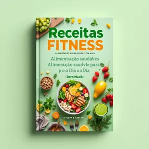 Imagem de capa para o Ebook Receitas fitness.alimentação saudável do dia a dia 