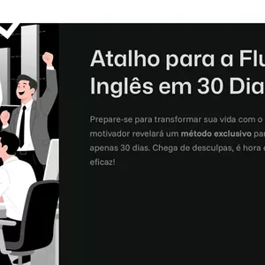Imagem de capa para o Ebook O Atalho Para A Fluência Em 30 Dias-Inglês.