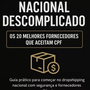 Imagem de capa para o Ebook Dropshipping Nacional Descomplicado