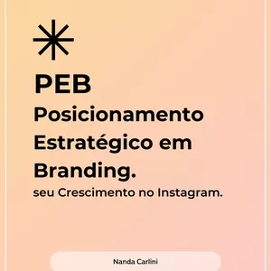 Imagem de capa para o Curso online PEB - Posicionamento Estratégico em Branding.