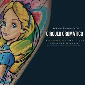 Imagem de capa para o Curso online Círculo Cromático — A Matemática das Cores aplicada à Tatuagem