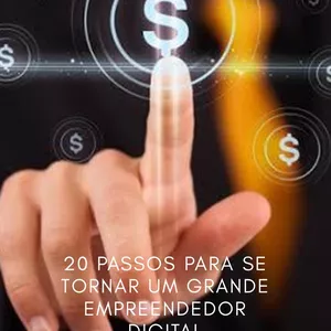 Imagem de capa para o Ebook 20 Passos para se tornar um grande empreendedor digital 