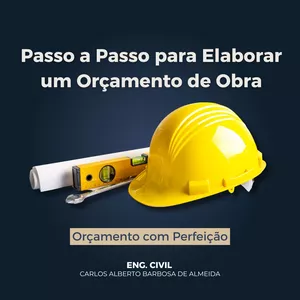 Imagem de capa para o Ebook Passo a Passo para Elaborar um Orçamento de Obra