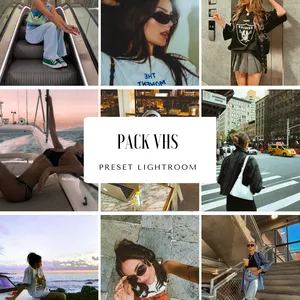 Imagem de capa para o Curso online Pack VHS | presets lightroom