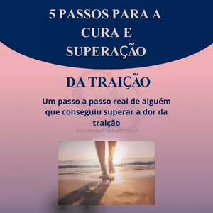 Imagem de capa para o Ebook 5 Passos de como Superar da Traição